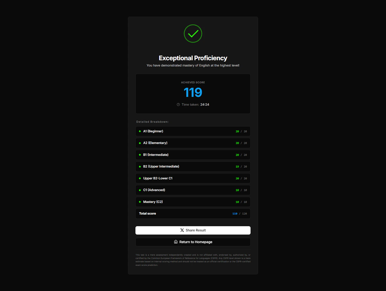 Free English Test screenshot 3