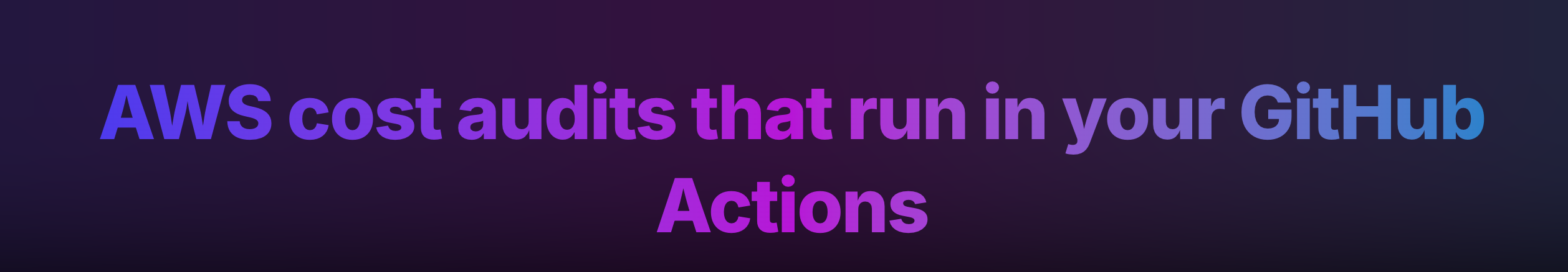 StackSage — AWS Audit in GitHub Actions - Main product screenshot demonstrating key features and user interface