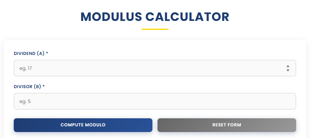 Modulus Calculator | Ease Tools gallery image