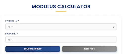 Modulus Calculator | Ease Tools gallery image
