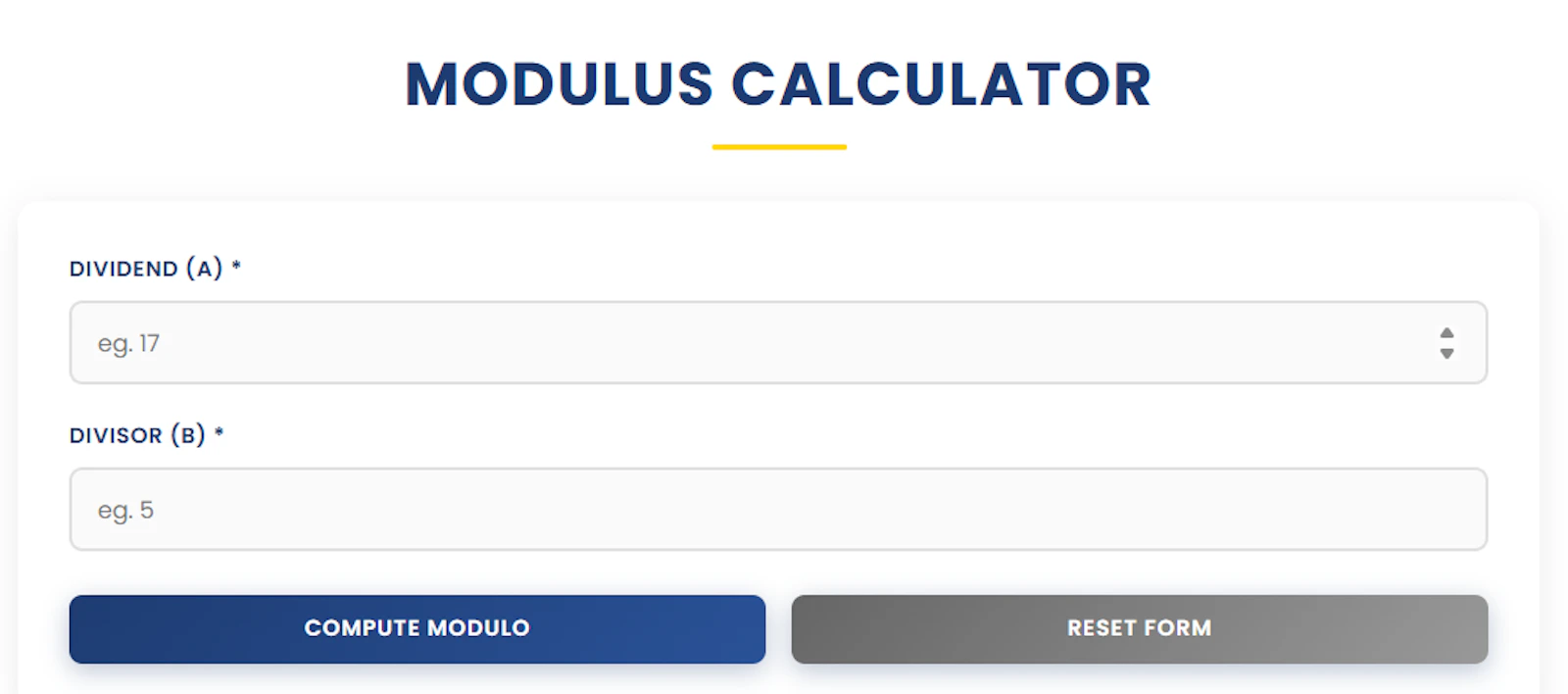 Modulus Calculator | Ease Tools screenshot 1