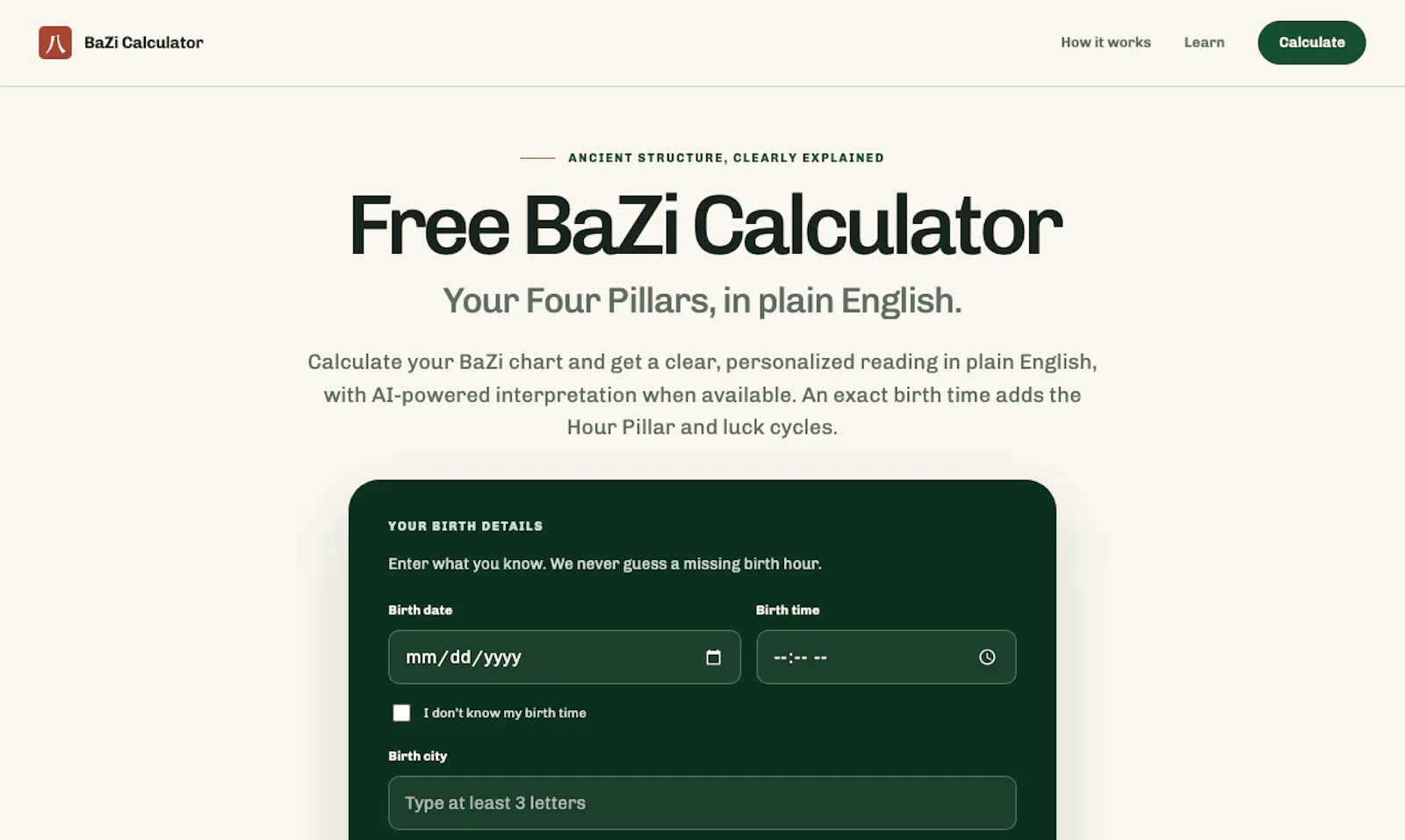 BaZi Calculator screenshot 3