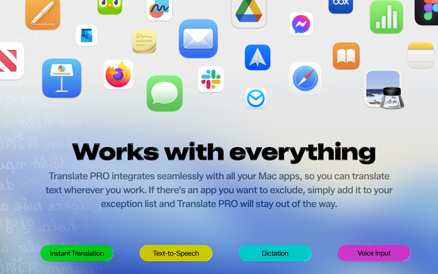 Translate PRO - Screenshot 3 showing product features and functionality