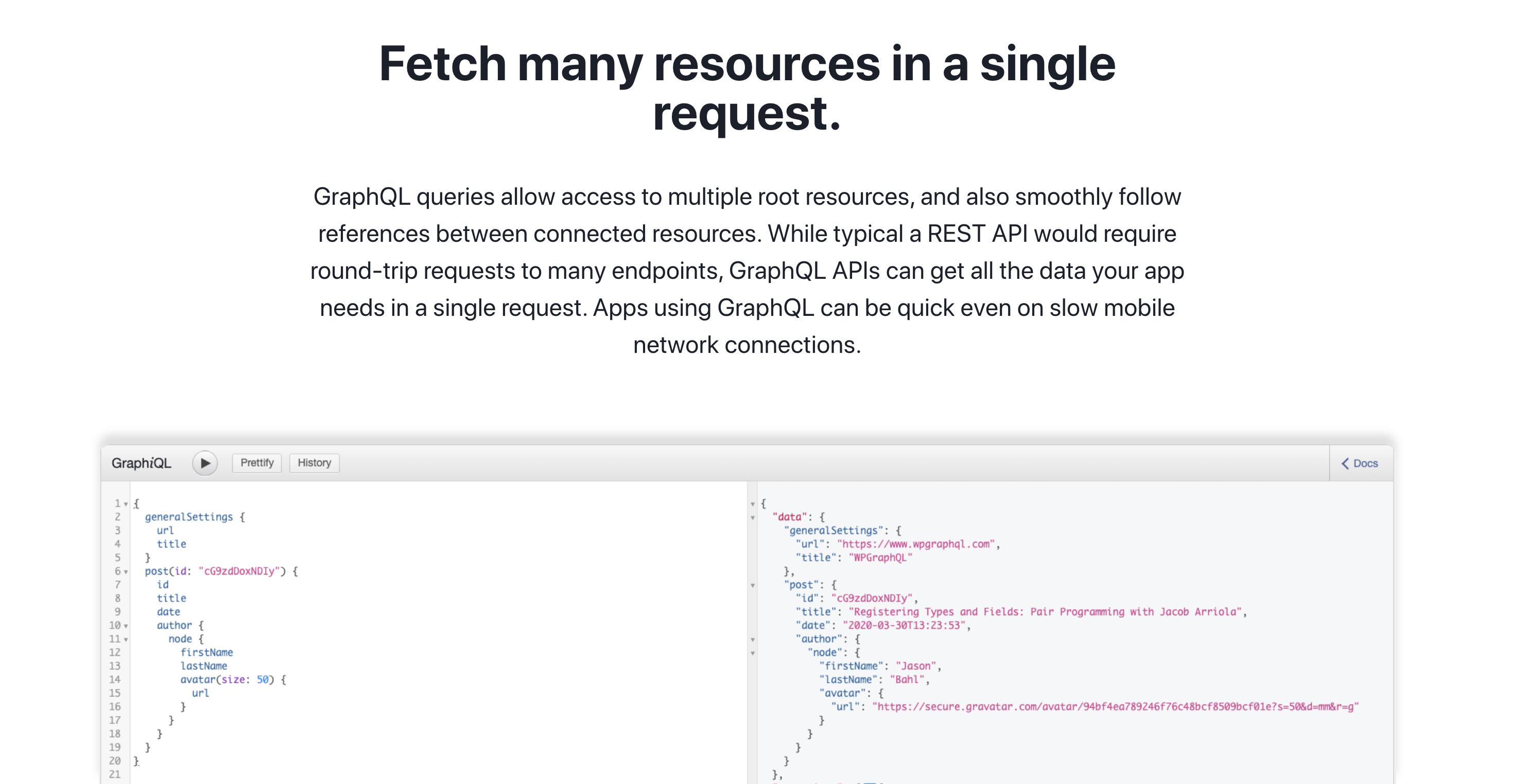 WPGraphQL v1 - GraphQL API for WordPress gallery image
