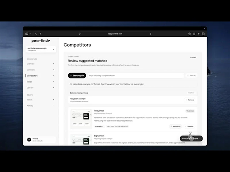 Peerfindr screenshot 1 (video preview)