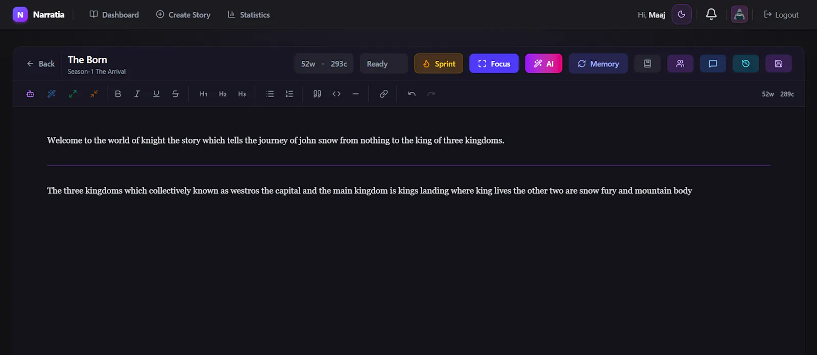 Narratia screenshot 3