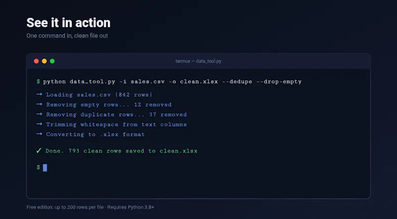 Data Tool screenshot 2