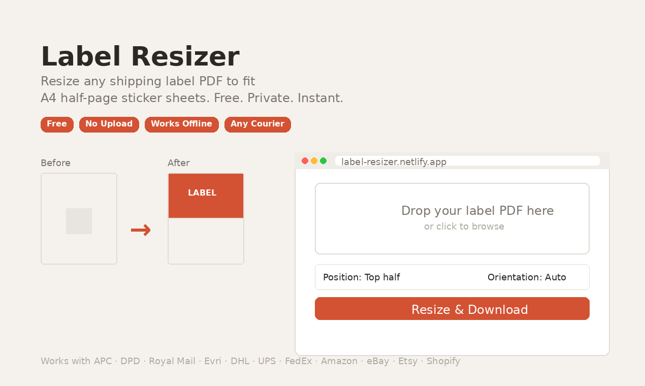 Label Resizer gallery image