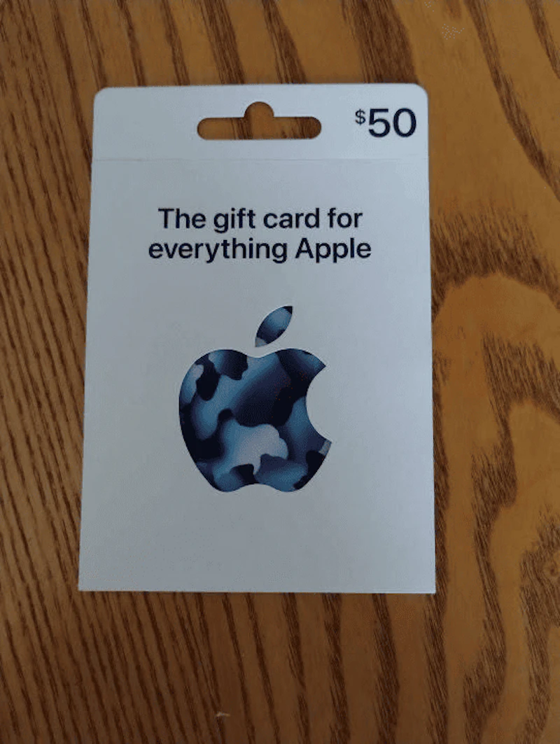 Gift card screenshot 2