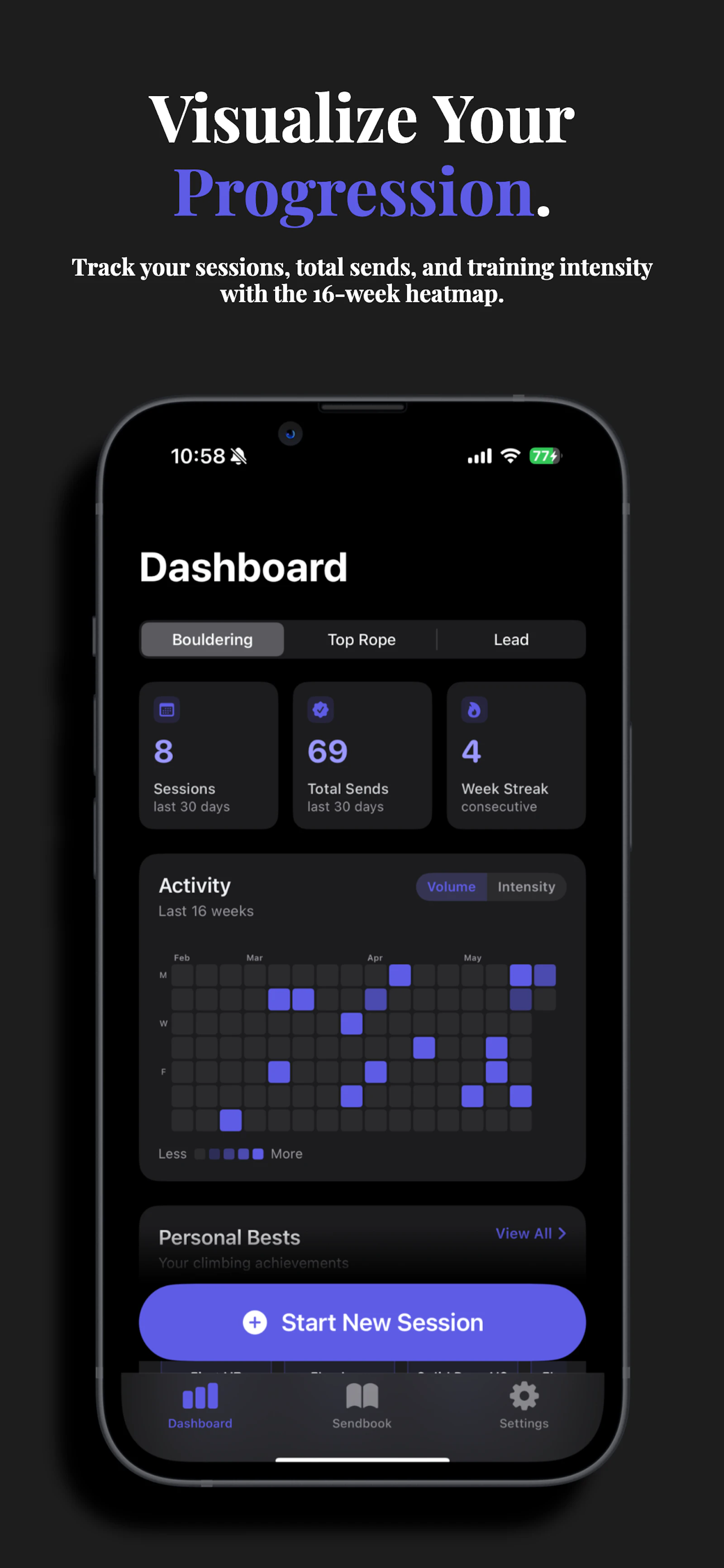 Sendbook: Climbing Logbook screenshot 1