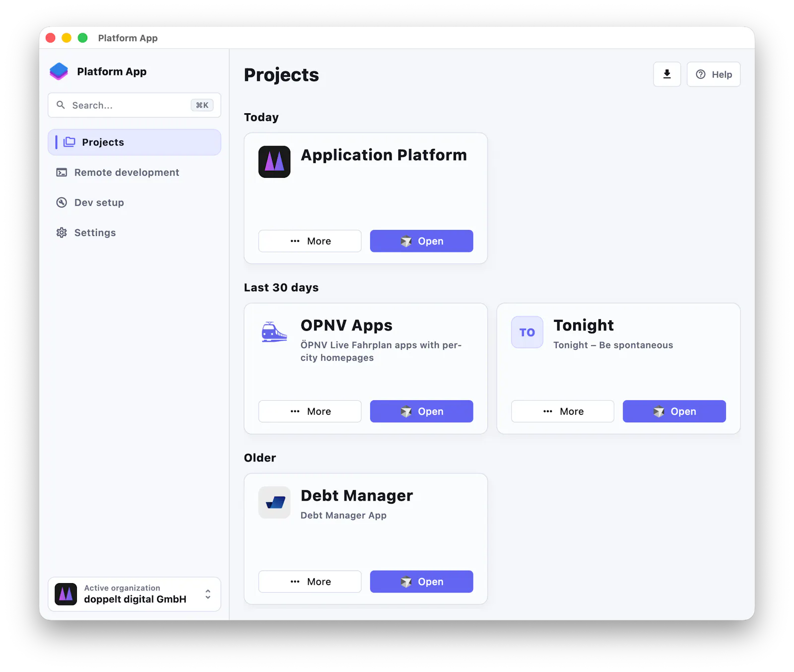 Application Platform screenshot 5