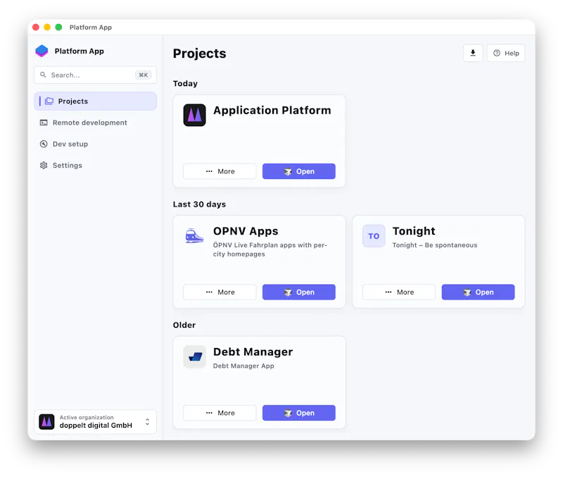 Application Platform screenshot 5