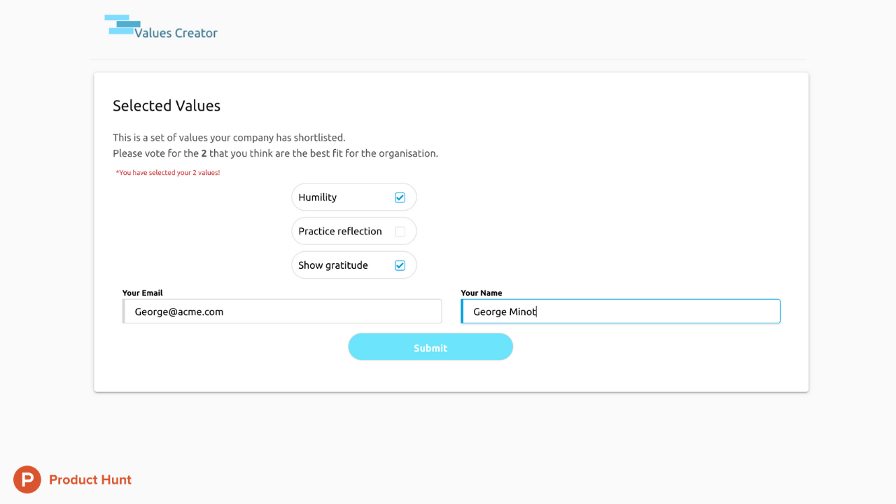 Values Creator Plus gallery image