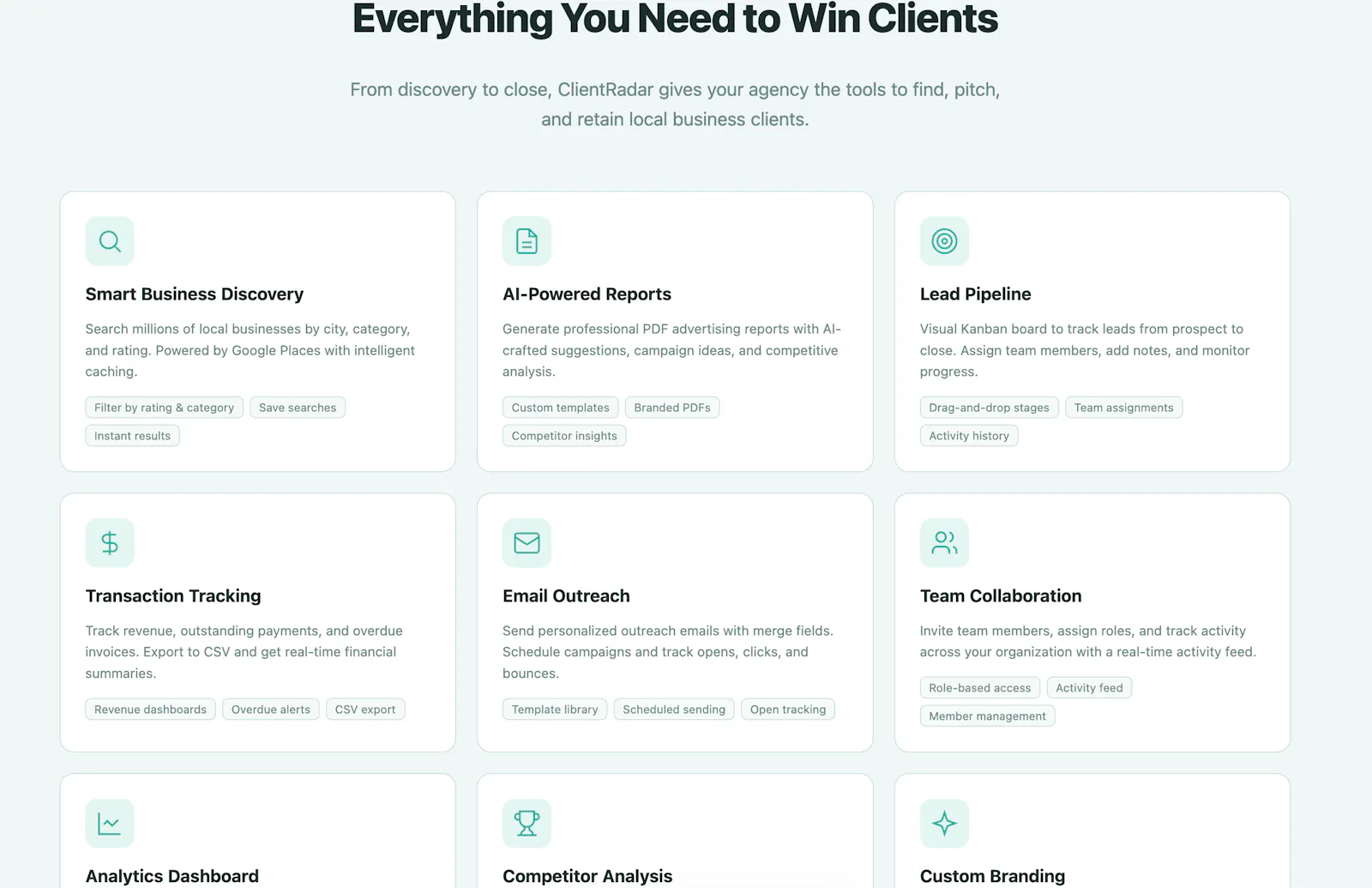 ClientRadar screenshot 1