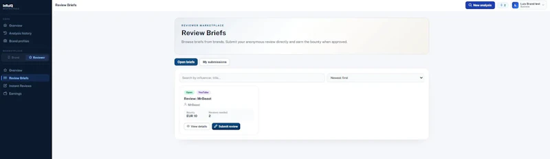 InfluIQ screenshot 4
