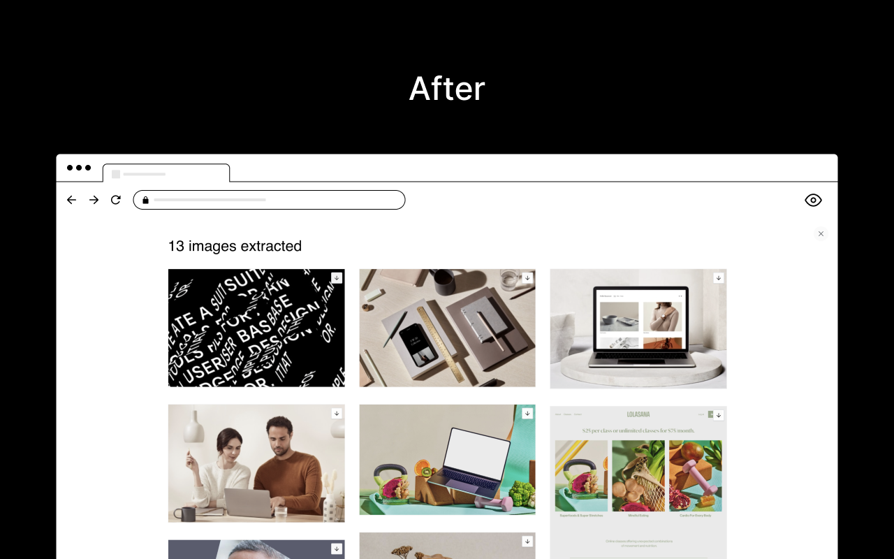 Image Extractor for Chrome gallery image