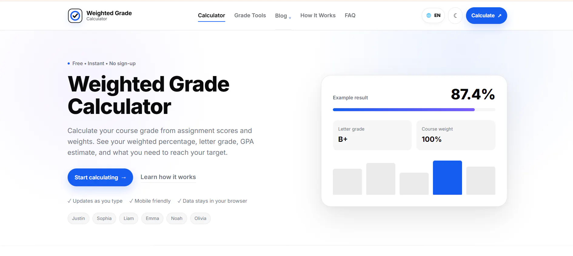 Weighted Grade Calculator gallery image