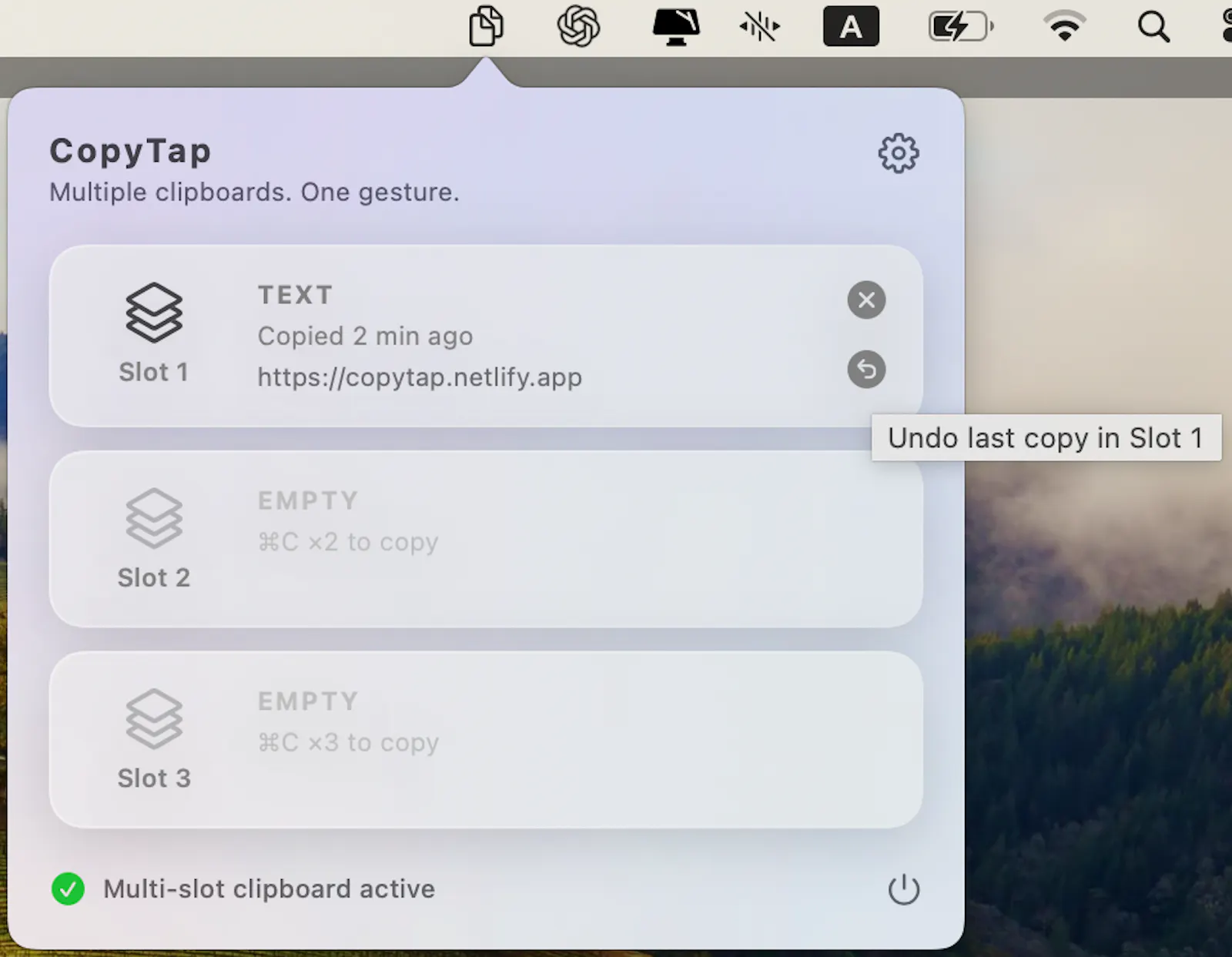 CopyTap - [CMD] [C] like never before. screenshot 2