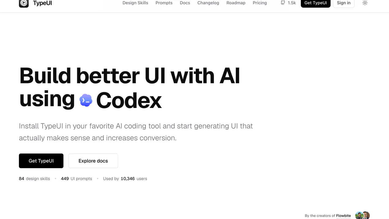 TypeUI product