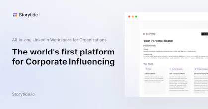 Storytide.io - Corporate Influencing gallery image