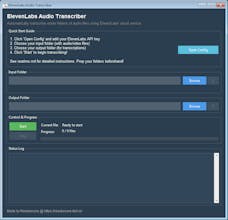 ElevenLabs Batch Transcriber gallery image
