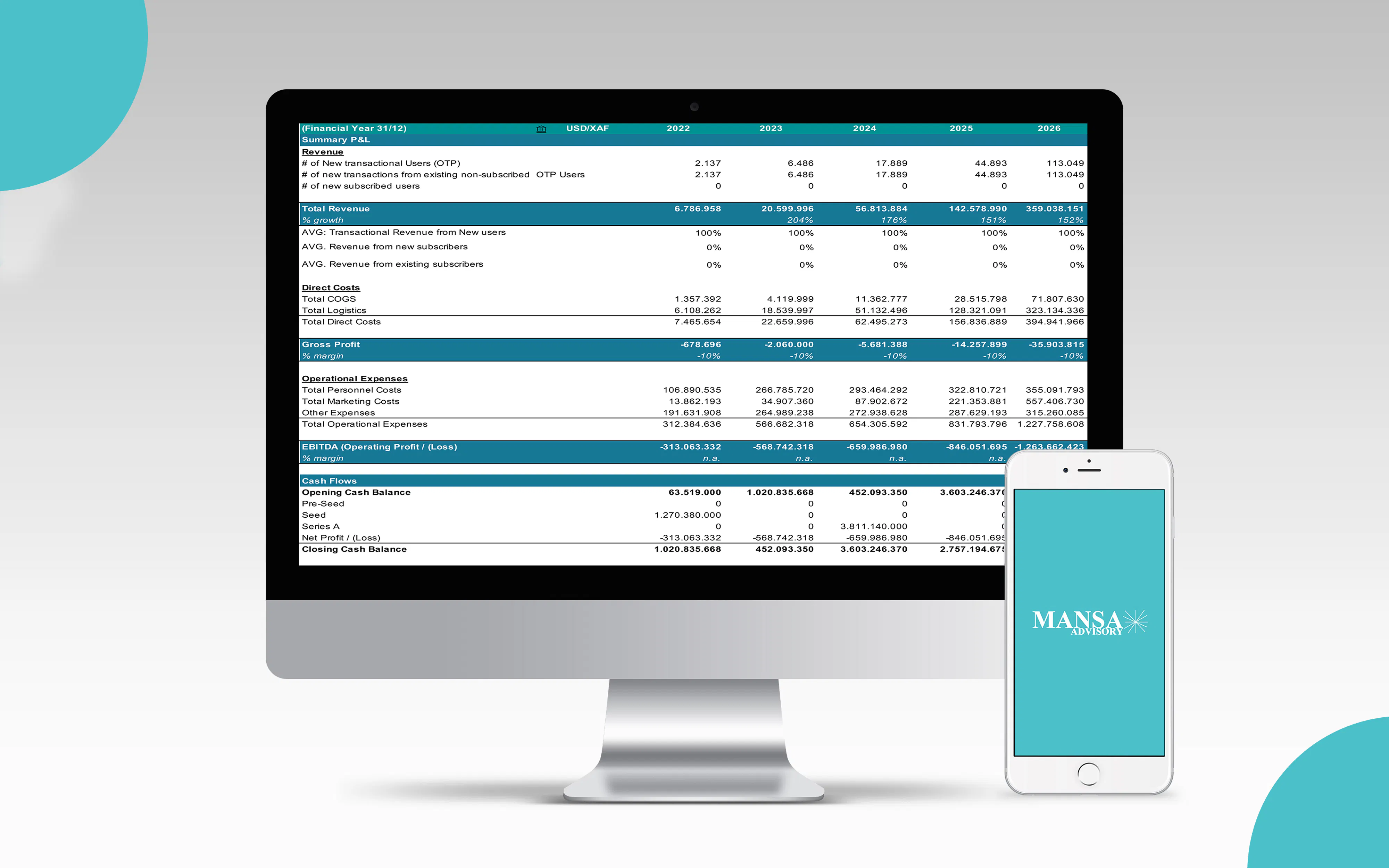 Financial Model for Tech Start-up gallery image