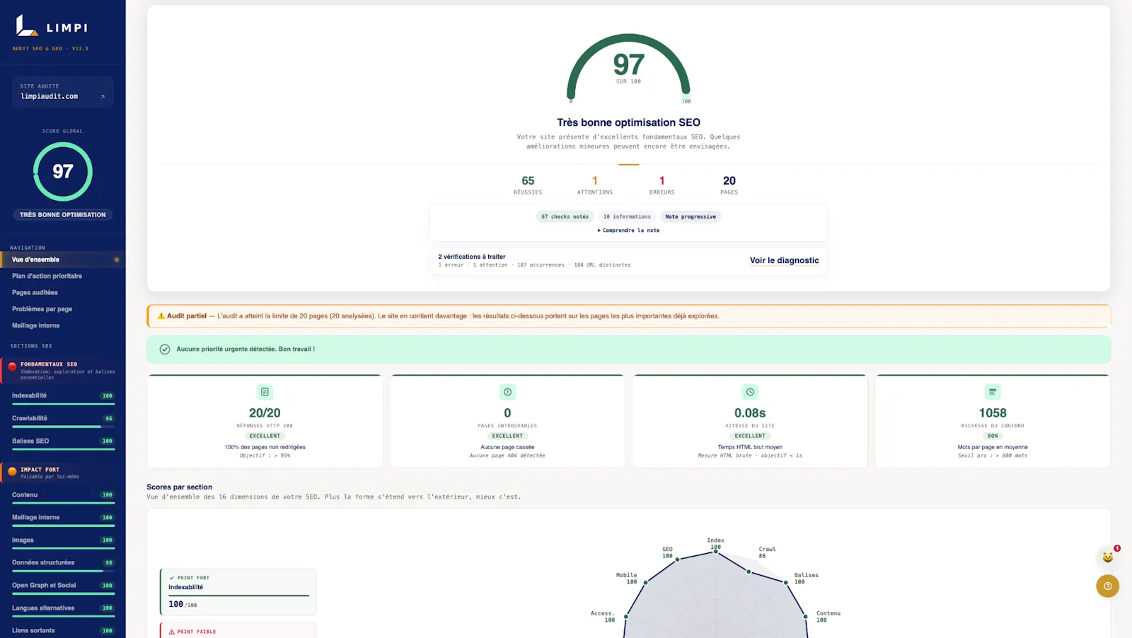 Limpi screenshot 1