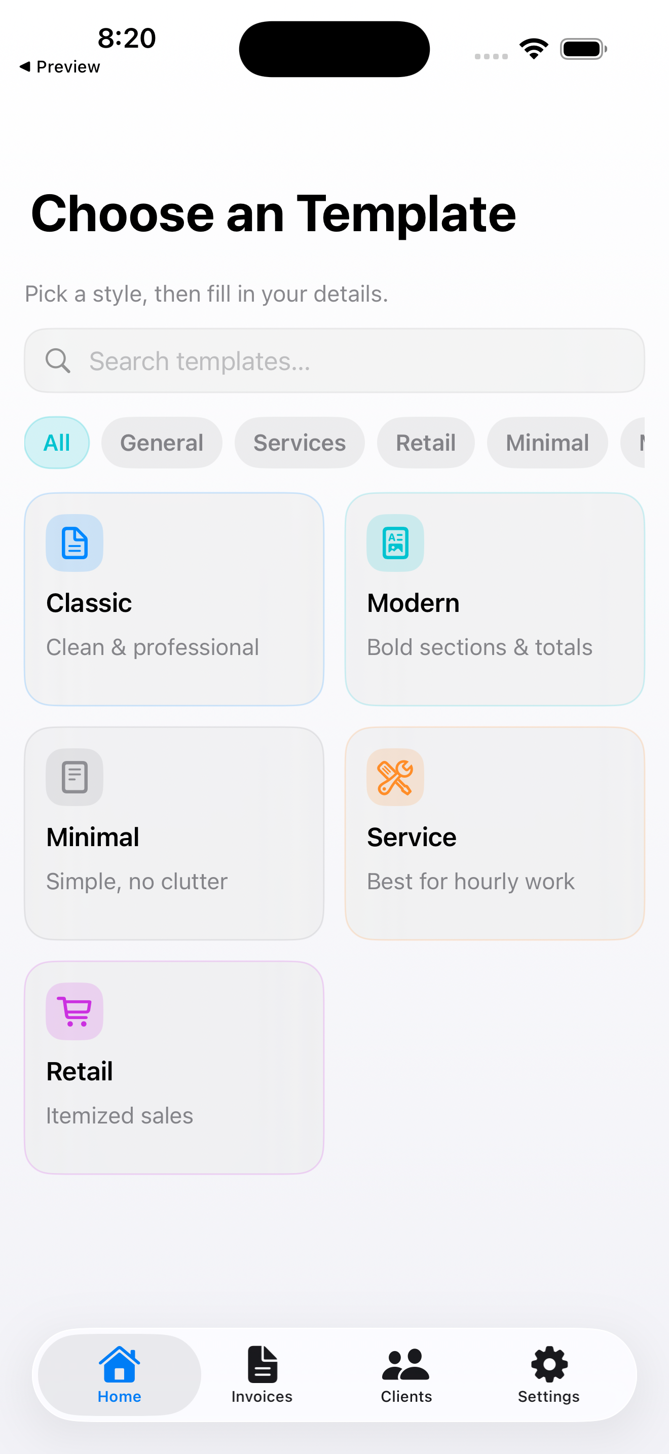 Bullet Invoices gallery image