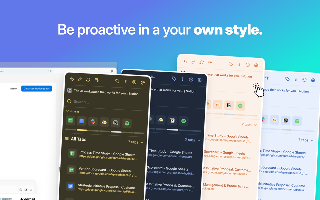 Newtab - Screenshot 4 showing product features and functionality