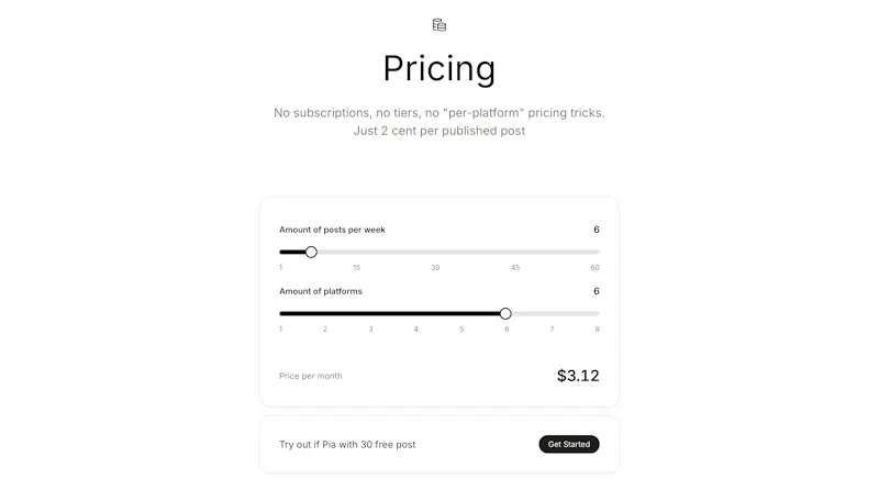 Pia - Social Media Scheduler screenshot 3