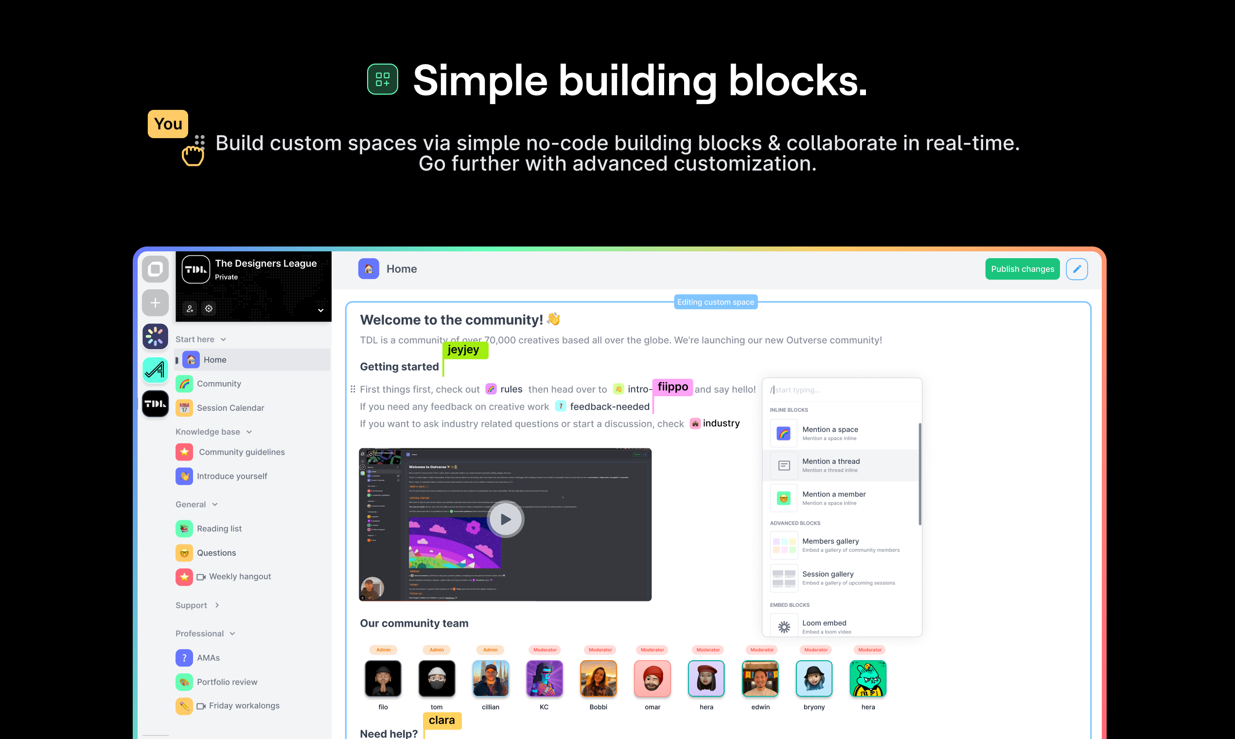 Neuer - Forum und Custom Space Builder für Ihre Community Medien 4
