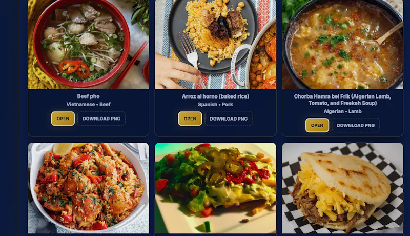 Global Meal Generator screenshot 3