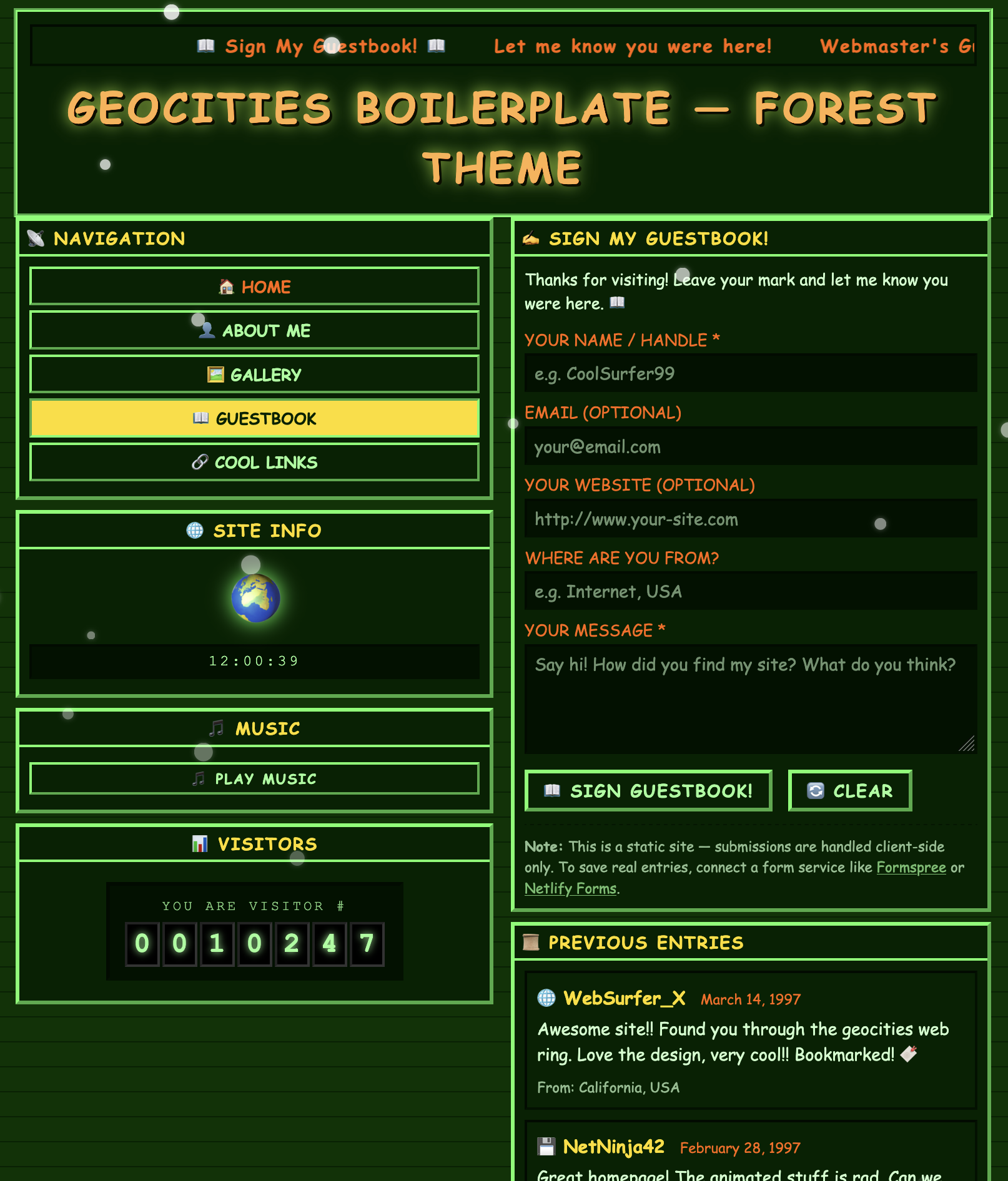 Geocities Boilerplate gallery image