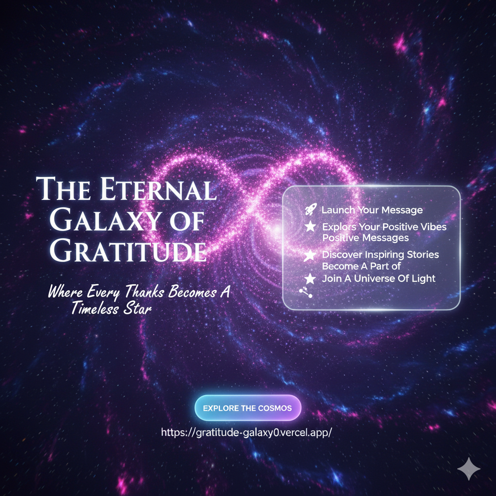 The Eternal Galaxy of Gratitude - Main product screenshot demonstrating key features and user interface