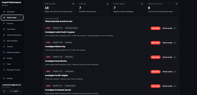 Coach Metric screenshot 4