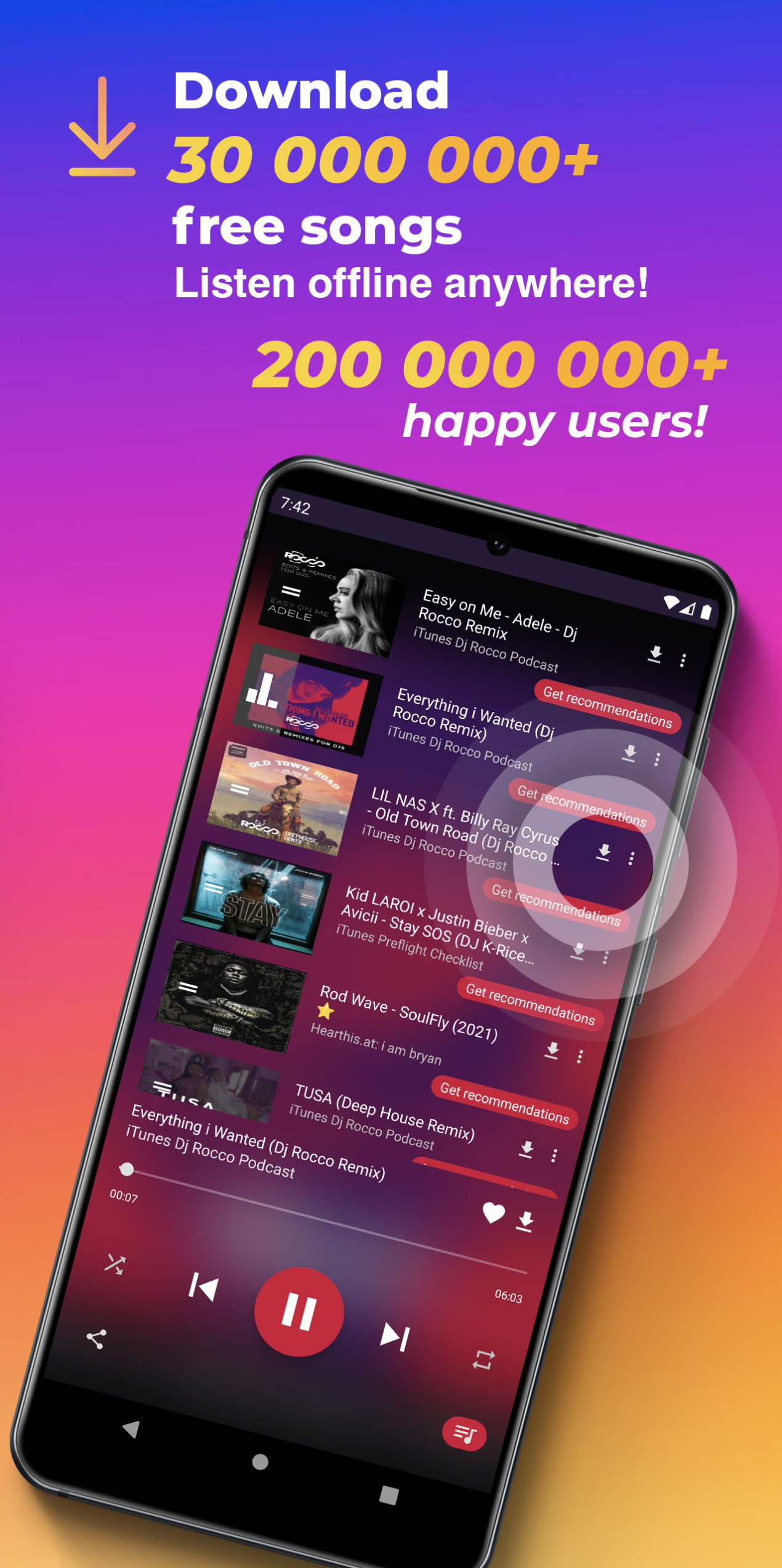 プレーヤーMP3ダウンロード担当者 - 音楽プレーヤー - 無料の音楽、YouTube、mp3、ダウンロード、オフライン、背景メディア5