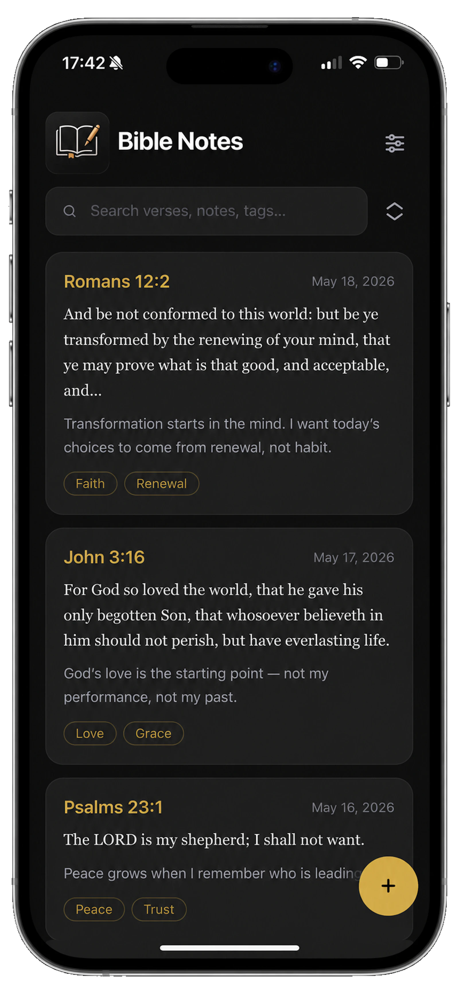 Bible Notes screenshot 2