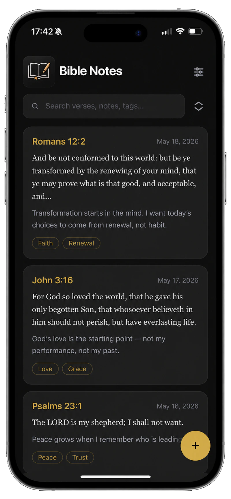 Bible Notes screenshot 2