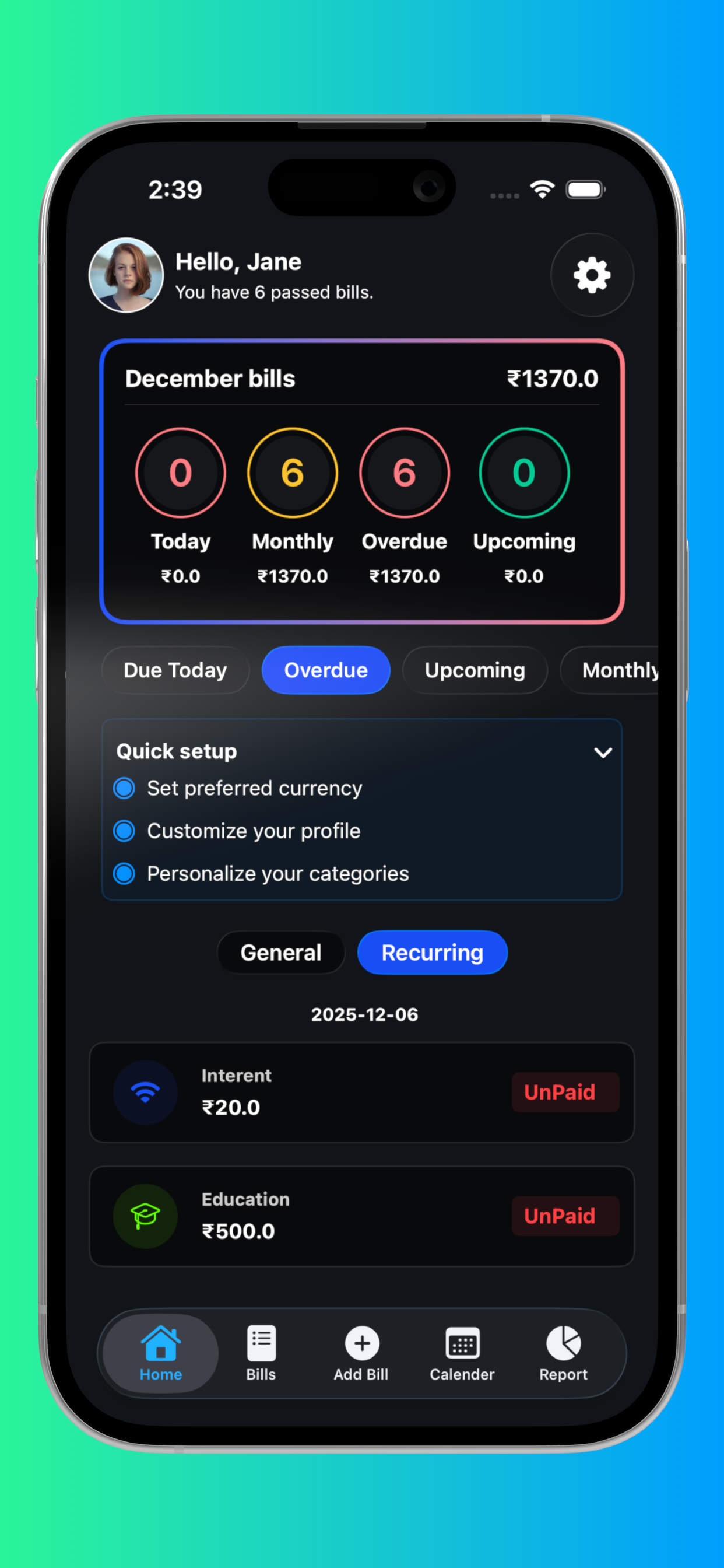 RemindPay 2.2.29 - Main product screenshot demonstrating key features and user interface