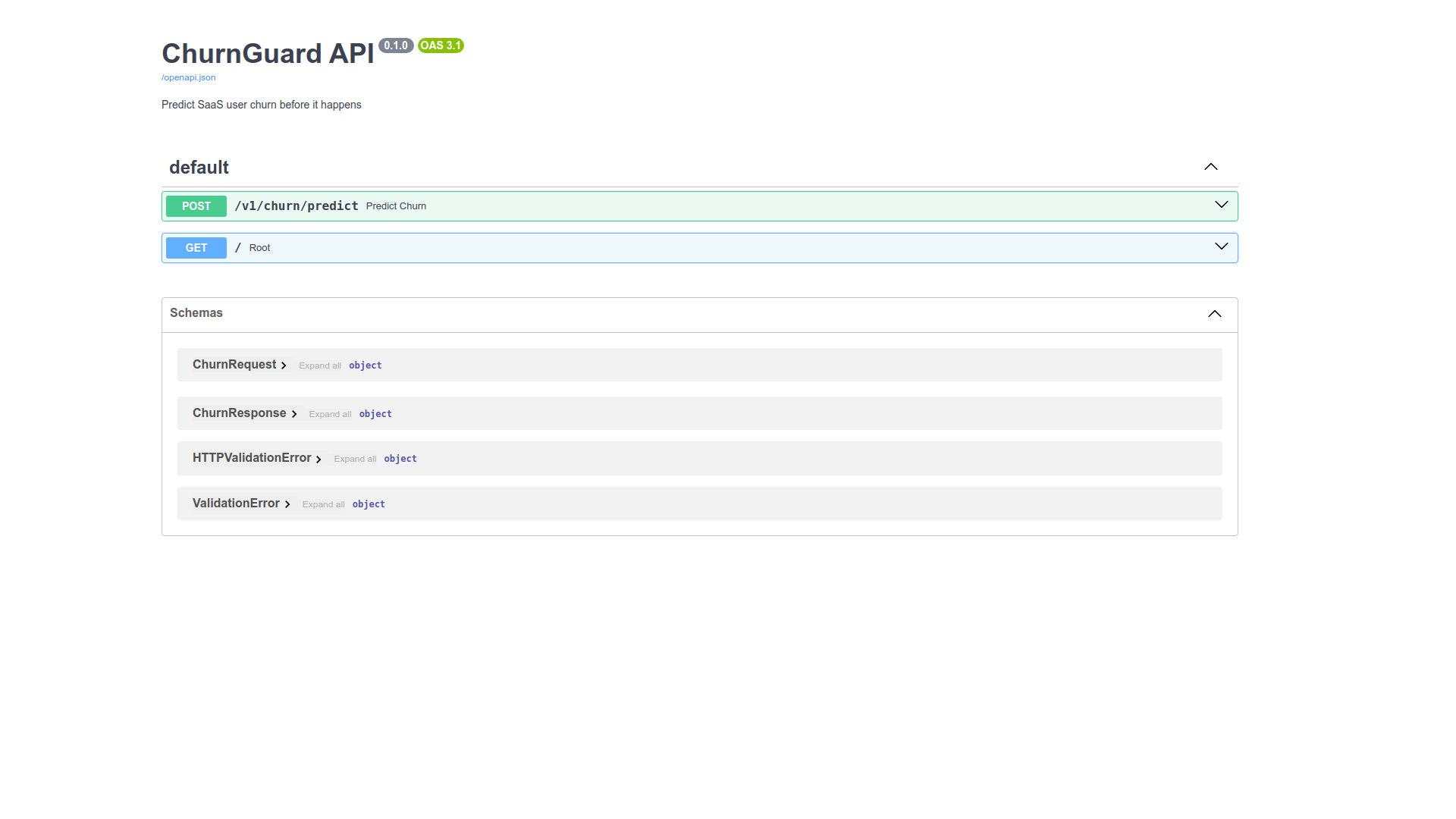 ChurnGuard API gallery image