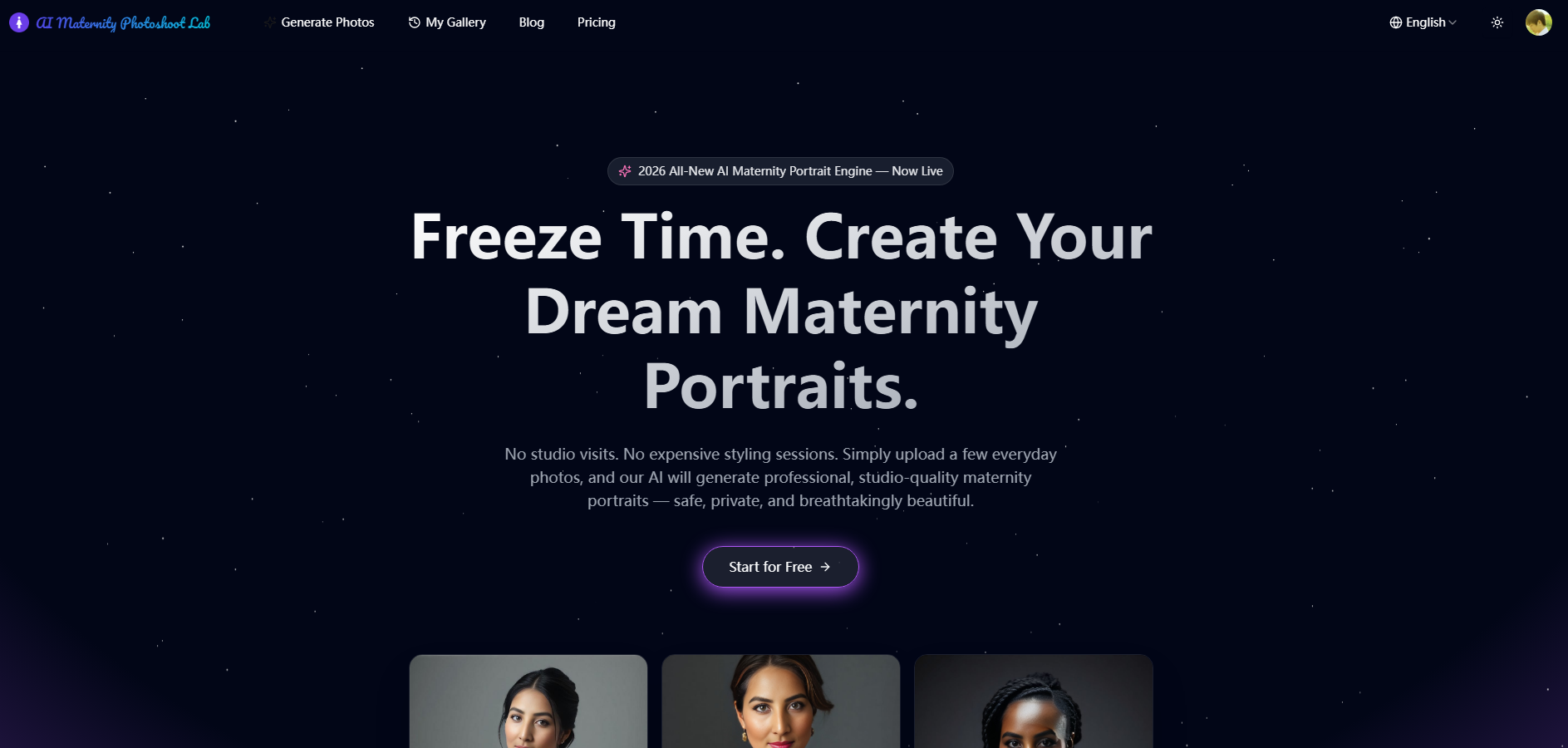 AI Maternity Photoshoot Lab gallery image