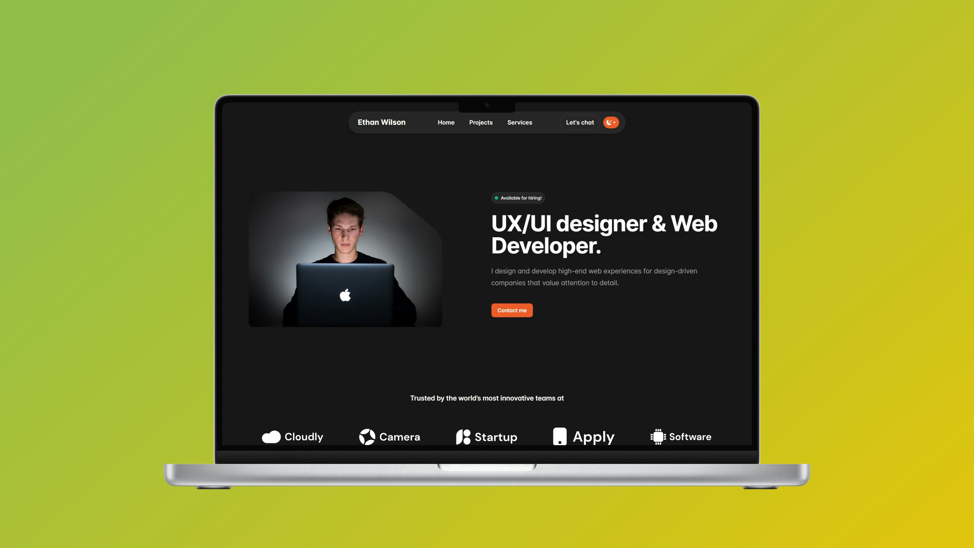 妻子 - UX/UI設計師和Web開發人員HTML投資組合模板 media 3