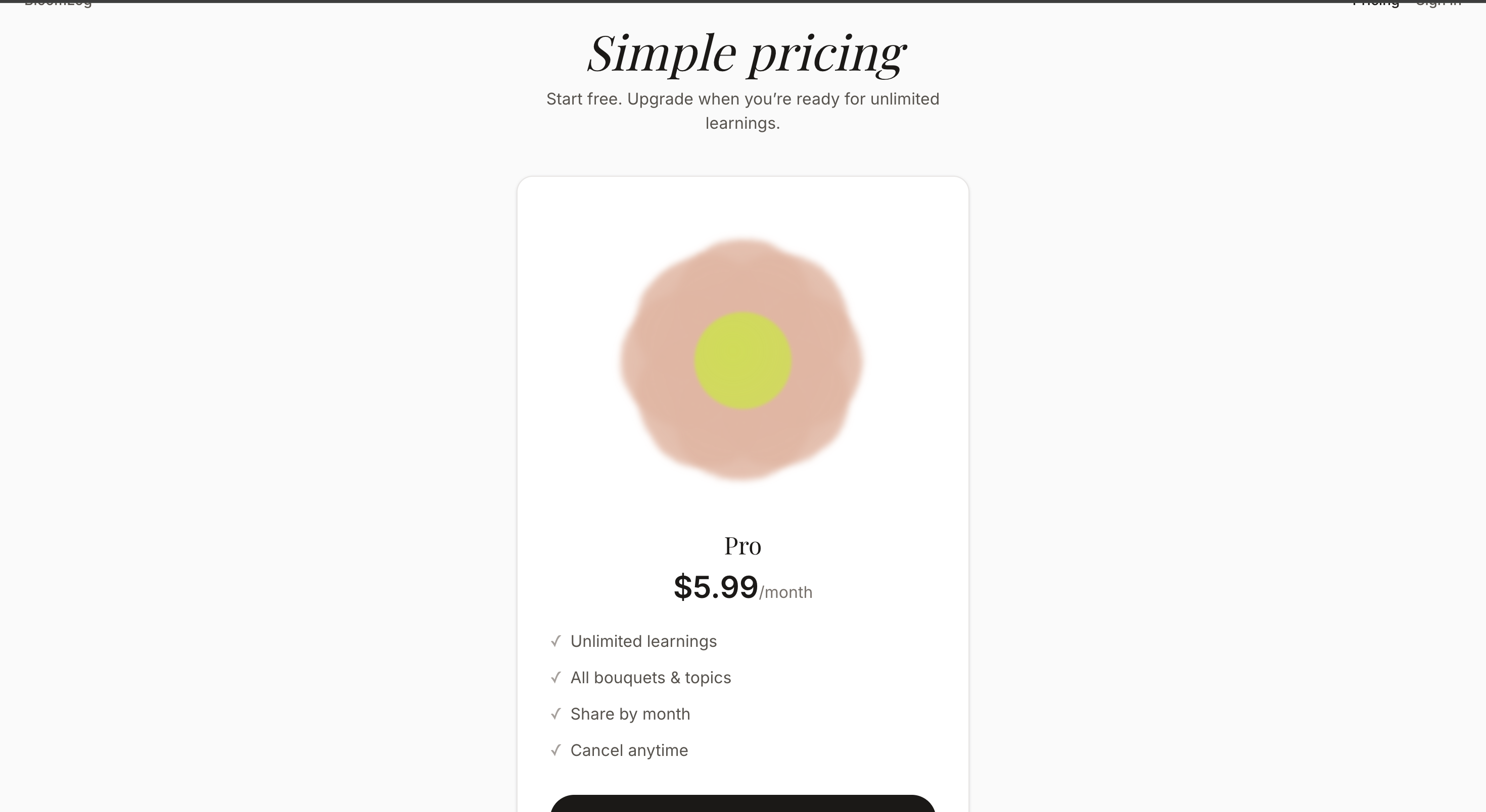 BloomLog gallery image