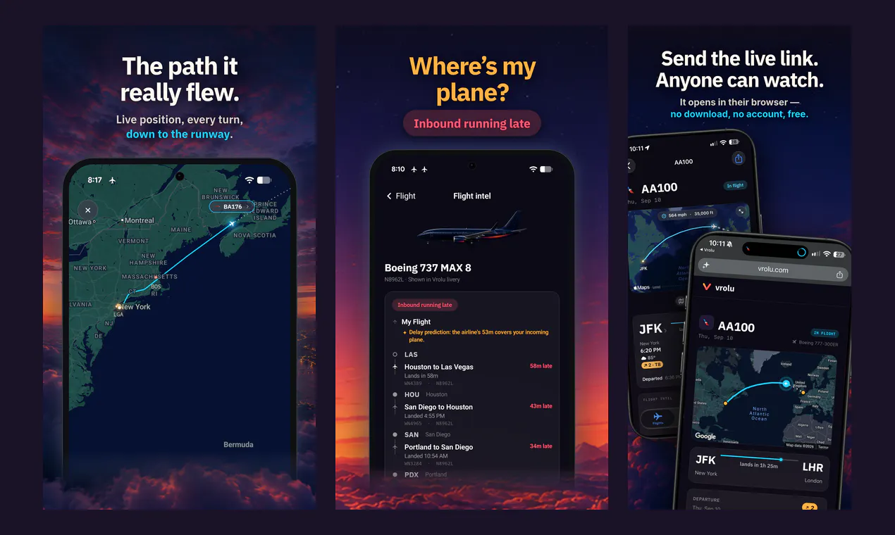 Vrolu - Live Flight Tracker gallery image
