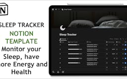Notion Template - Sleep Tracker media 1