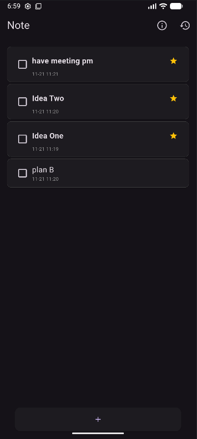 Idea Note - Screenshot 4 showing product features and functionality