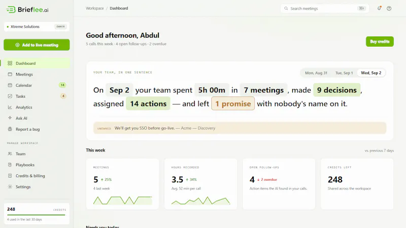 Brieflee screenshot 2