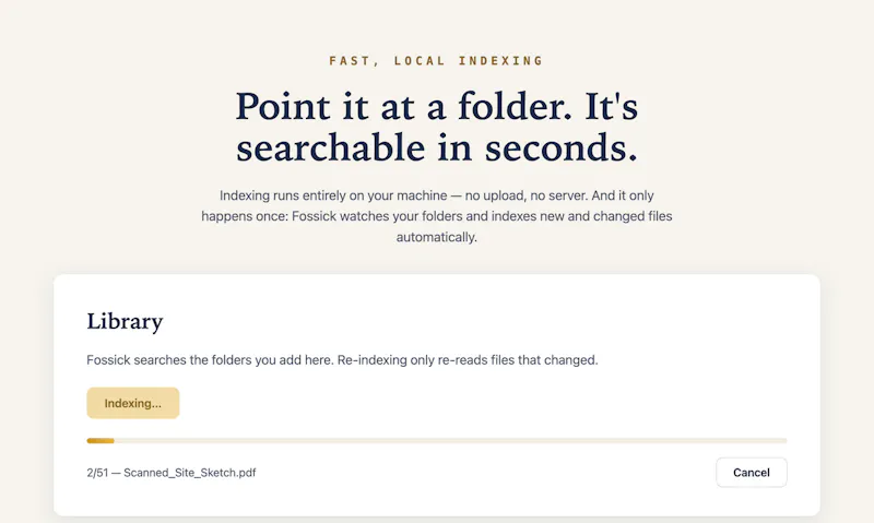 Fossick screenshot 2