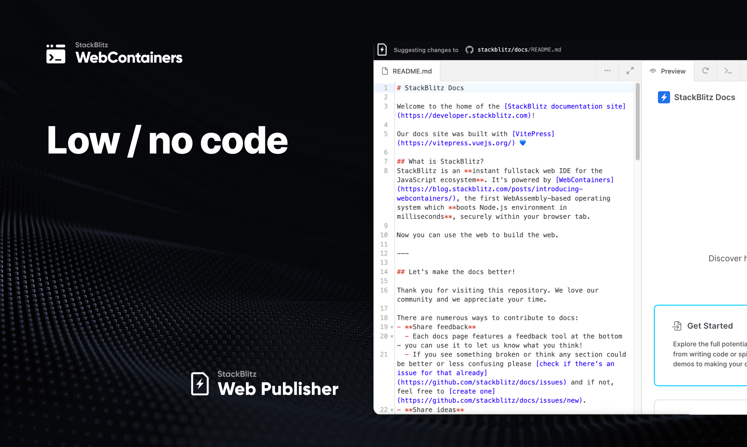 API WebContainer - Среда разработки, в вашем веб -приложении медиа 4