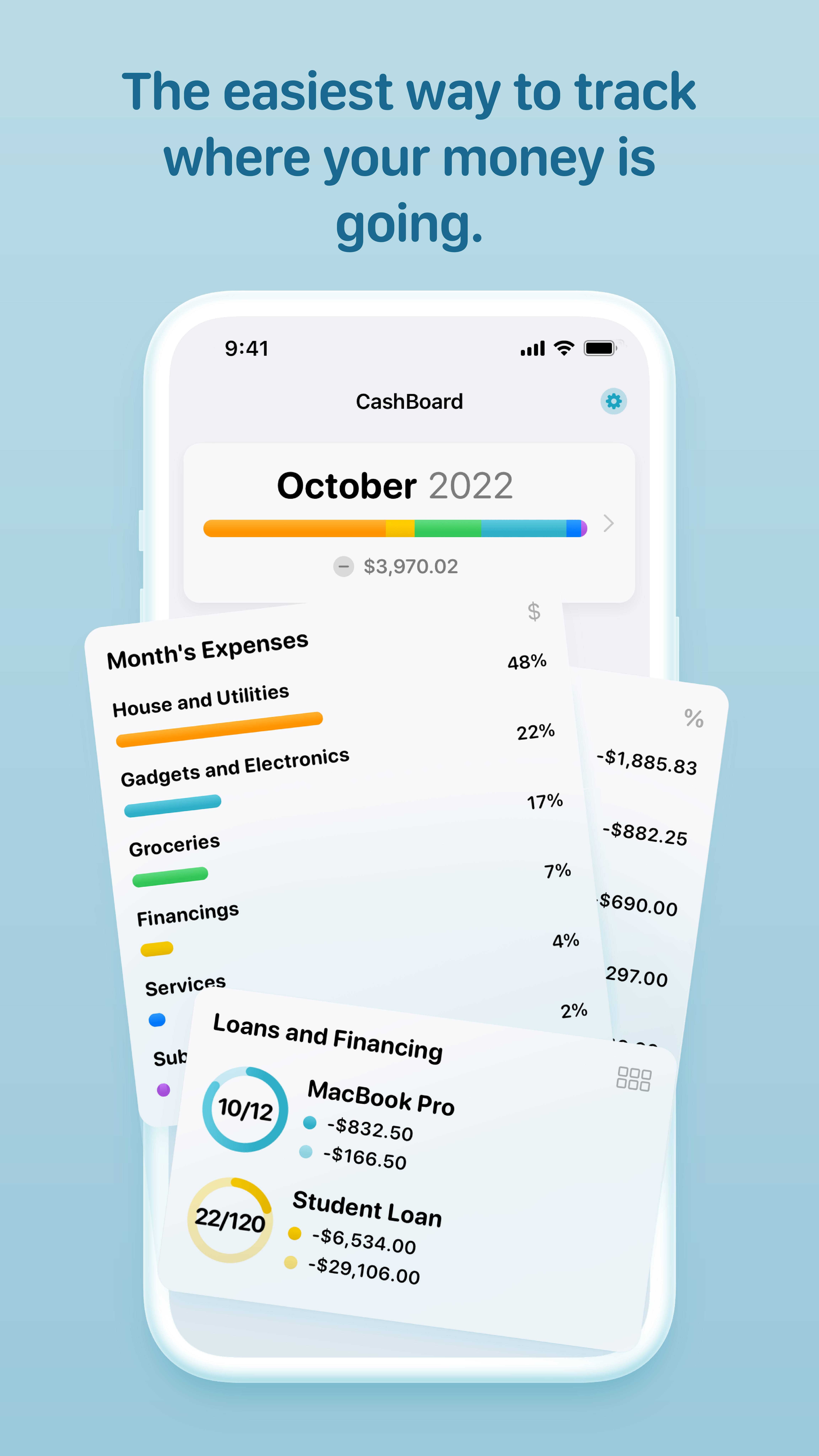 Cashboard - Bütçe İzleyici - Sezgisel, kullanımı kolay gider izleyici. medya 1